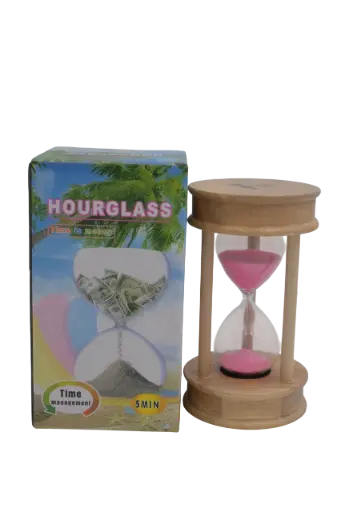 HOUR GLASS-TIME MACHINE 5MIN 11*6CM 1PC NO: 7227-10