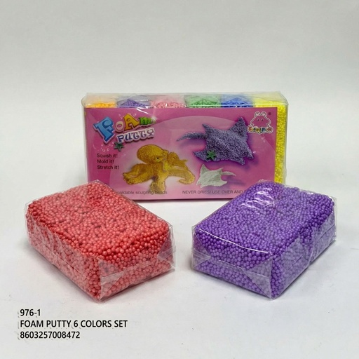 Foam Putty 6 Colors Set