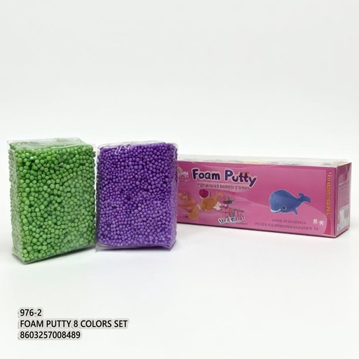 Foam Putty 8 Colors Set
