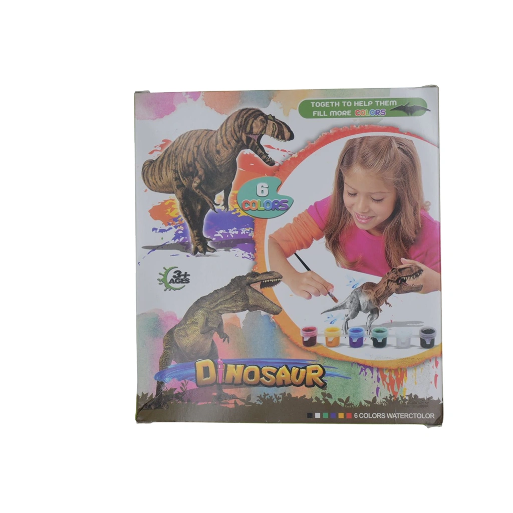 PLASTER PAINTING-DINOSAUR WORLD W/COLORS 1BOX NO: 63417