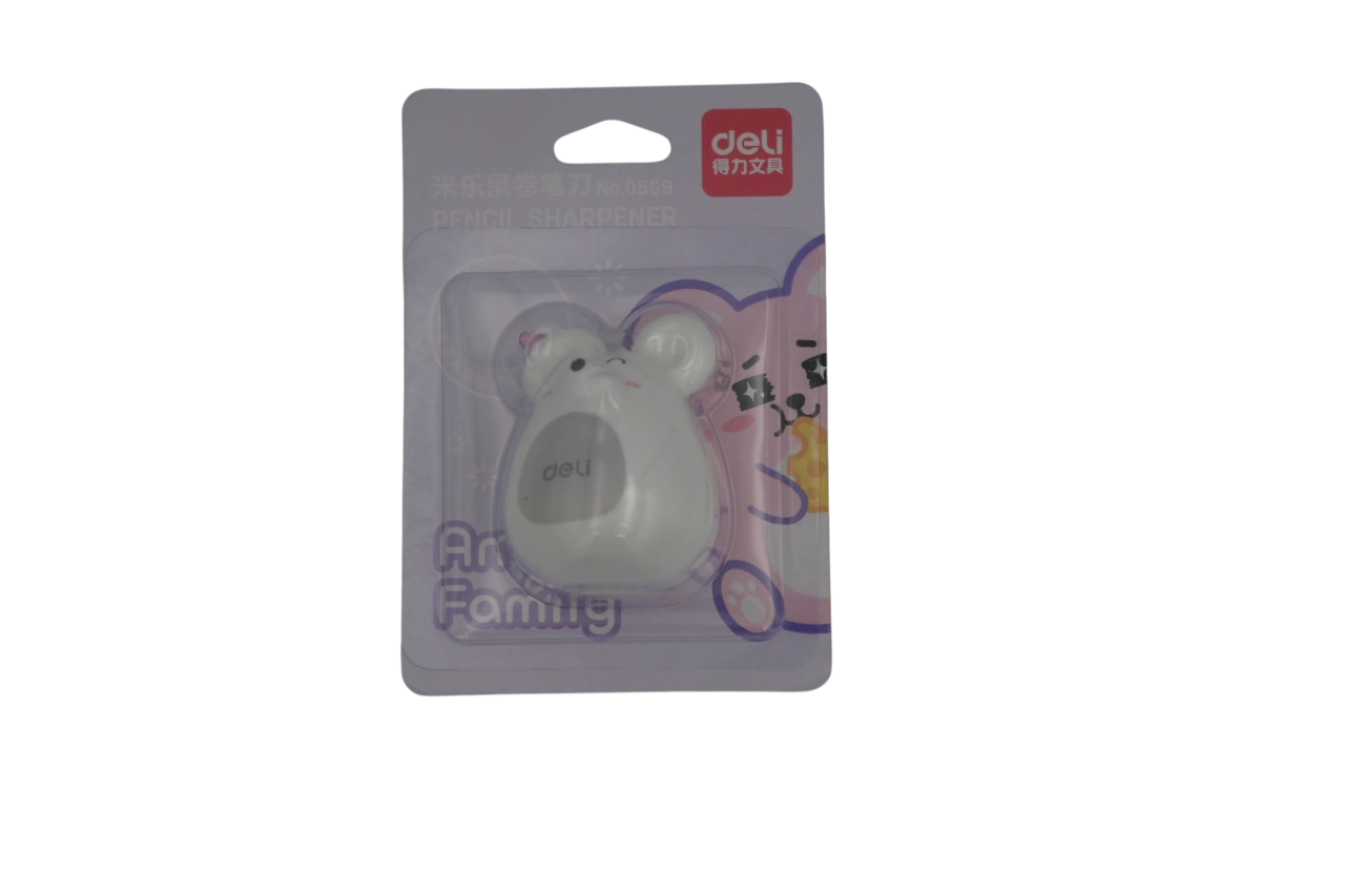 DELI PENCIL SHARPENER-ANIMAL FAMILY 1PC NO: 0569