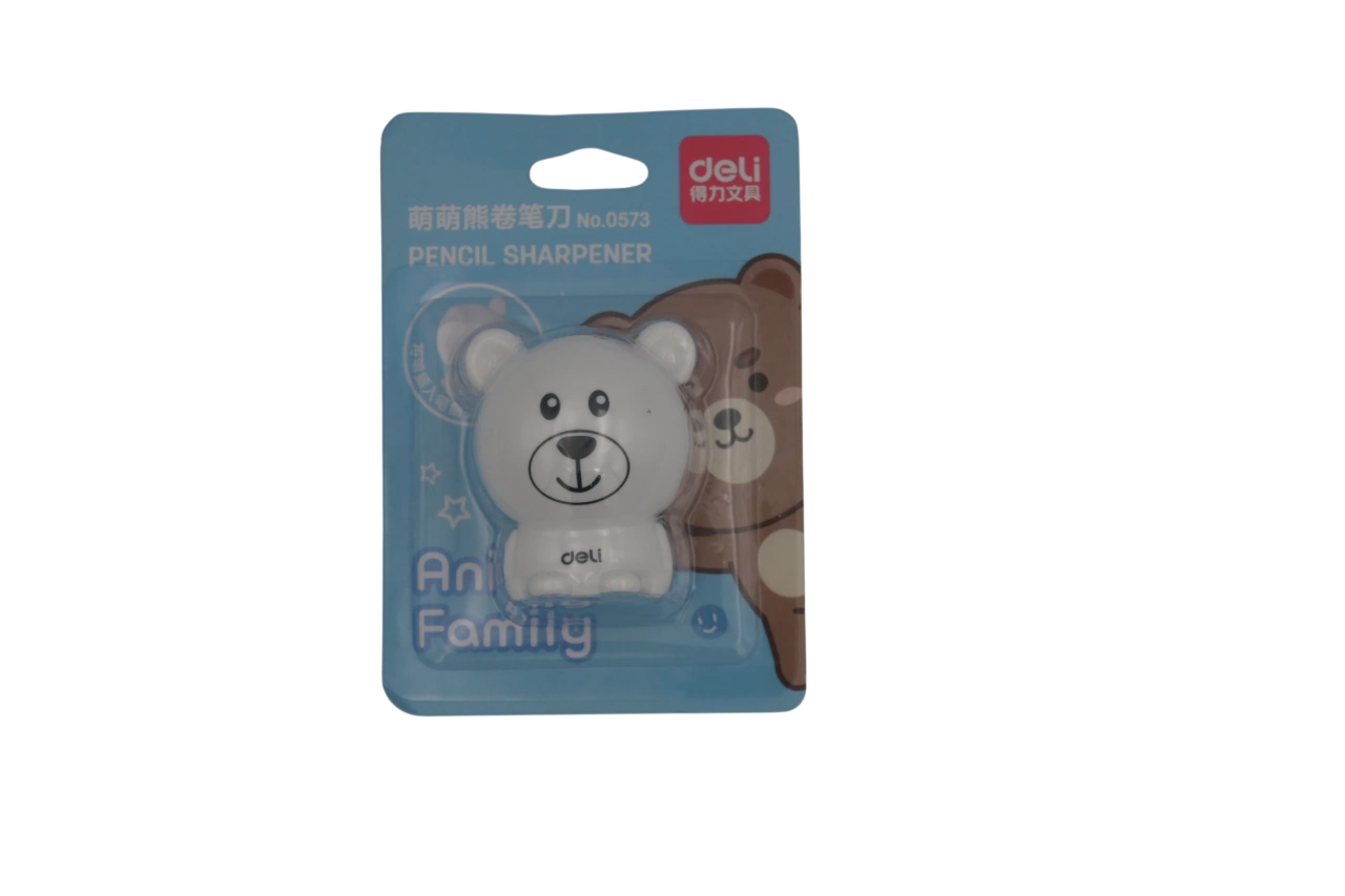 DELI PENCIL SHARPENER-ANIMAL FAMILY 1PC NO: 0573